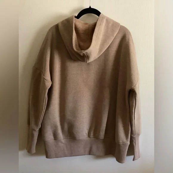 New—Zenana Tan Sweatshirt Hoodie - Picture 2 of 4